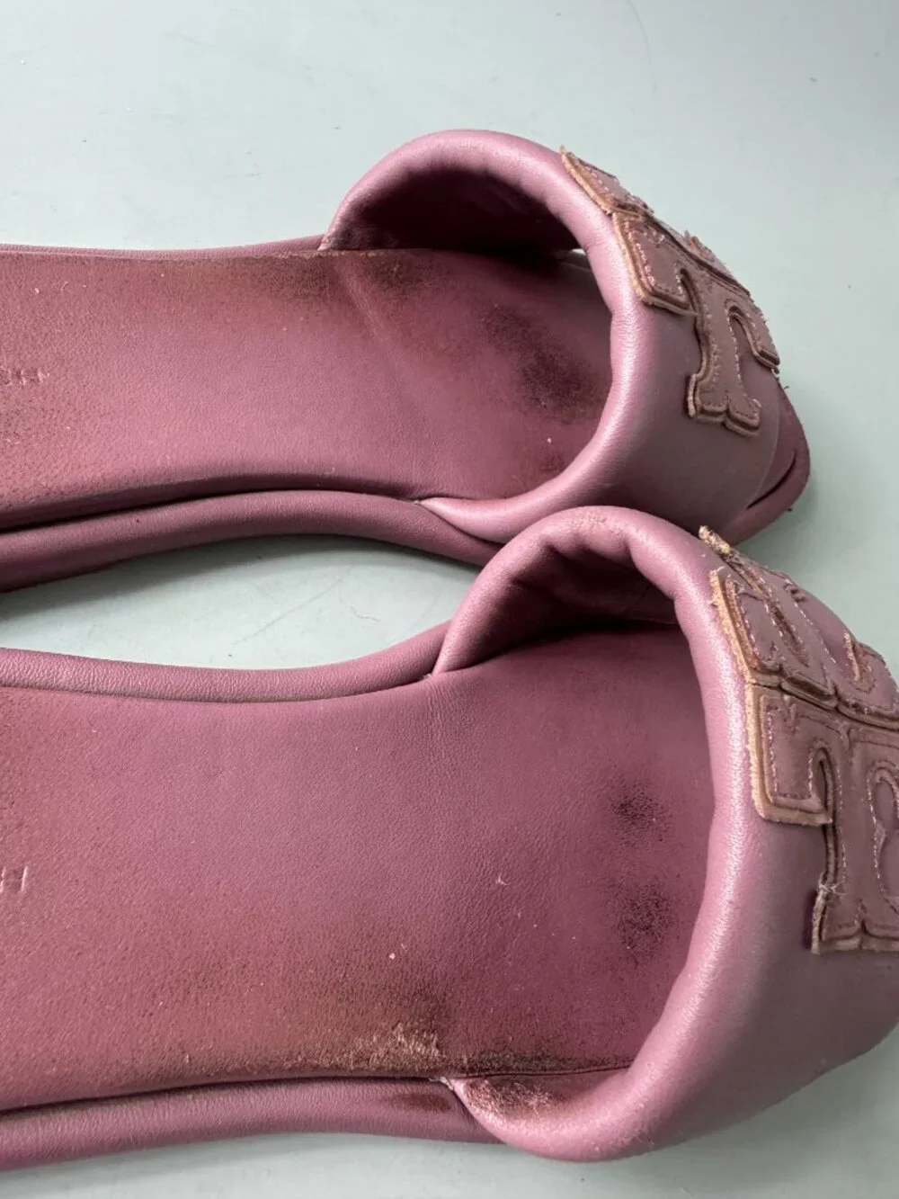 Tory Burch Double T Sport Slide Cipria, Size 8